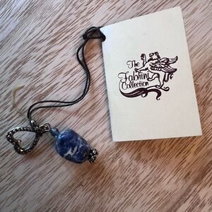 The Fabrini Collection featuring a blue sodalite gemstone pendant